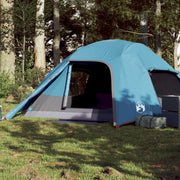 Koepeltent 4-persoons waterdicht blauw 290x320x150 cm