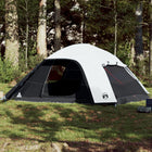 Dome tent 6-person waterproof blackout fabric white