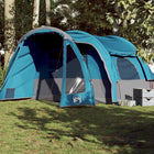 6-person waterproof blue camping tent