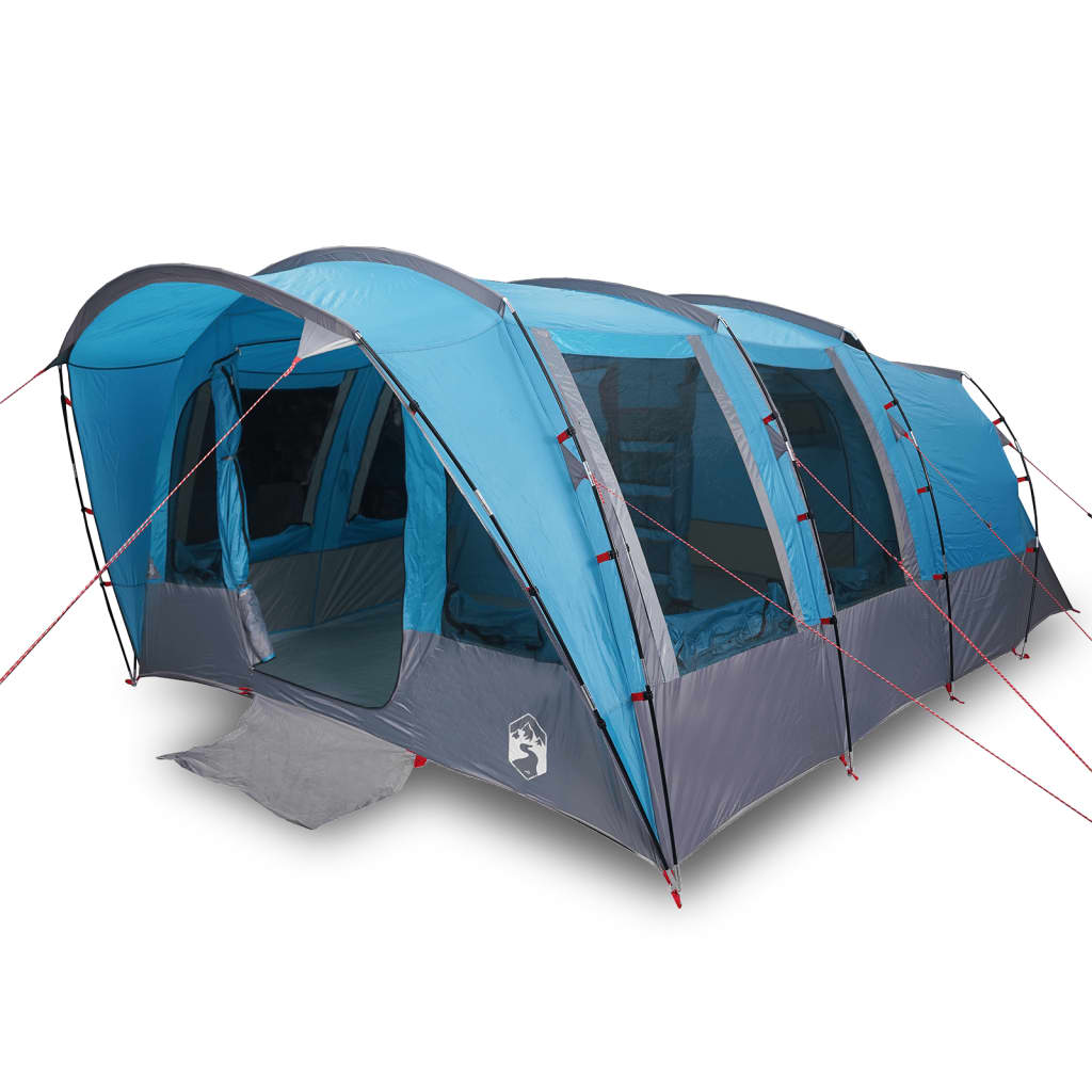 Tunneltent voor gezin 8-persoons waterdicht blauw
