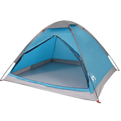 Koepeltent 4-persoons waterdicht blauw