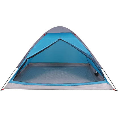 Koepeltent 4-persoons waterdicht blauw