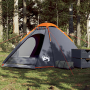 Koepeltent 4-persoons 310x240x130 cm waterdicht grijs oranje