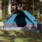Dome tent 2-person waterproof blue
