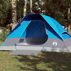 Koepeltent 4-persoons waterdicht blauw 274x213x150 cm
