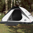 Dome tent 4-person waterproof blackout fabric white