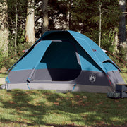 Koepeltent 6 personen waterdicht blauw 335x273x183 cm