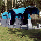 Tunnel tent for family 8-person waterproof blue