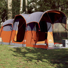 Tunnel tent 8-person waterproof grey and orange