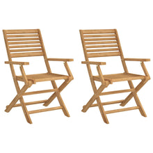 Tuinstoelen 2 St Inklapbaar 54,5X61,5X86,5 Cm Acaciahout