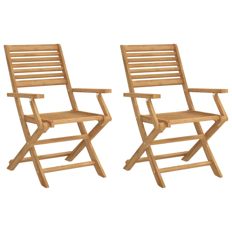 Tuinstoelen 2 St Inklapbaar 54,5X61,5X86,5 Cm Acaciahout