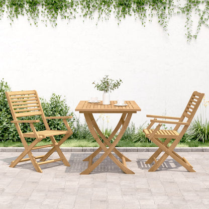 Tuinstoelen 2 St Inklapbaar 54,5X61,5X86,5 Cm Acaciahout