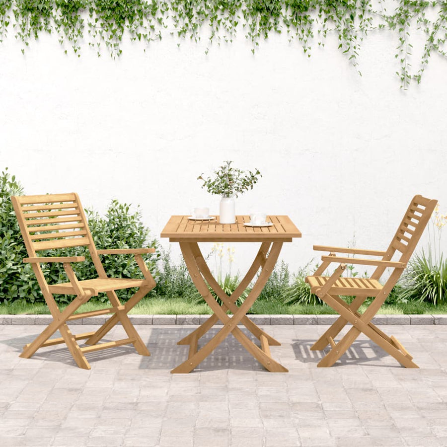 Tuinstoelen 2 St Inklapbaar 54,5X61,5X86,5 Cm Acaciahout