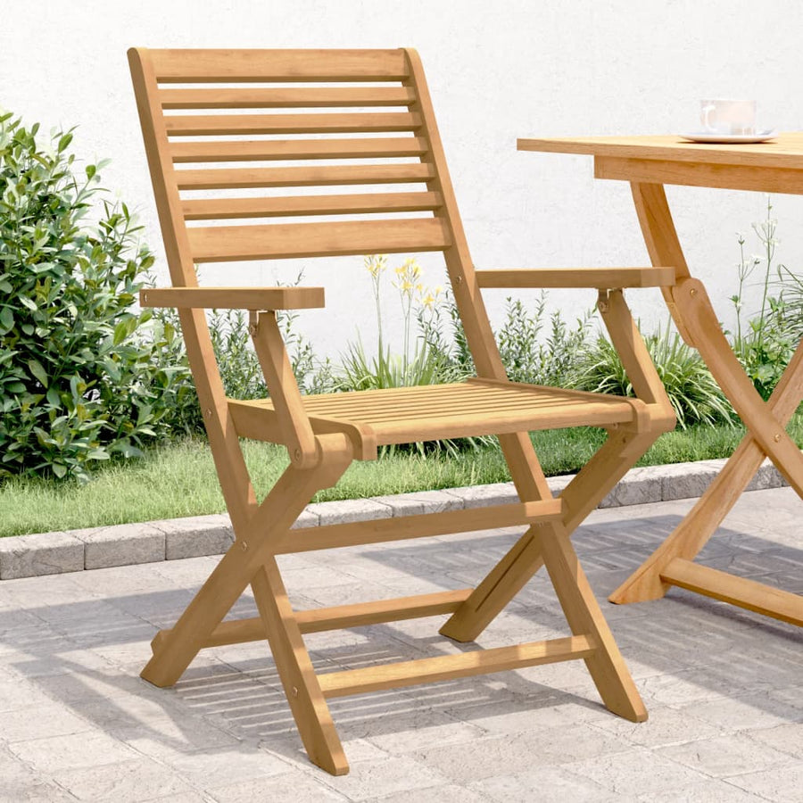 Tuinstoelen 2 St Inklapbaar 54,5X61,5X86,5 Cm Acaciahout