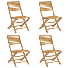 Tuinstoelen 4 St Inklapbaar 48,5X61,5X87 Cm Massief Acaciahout
