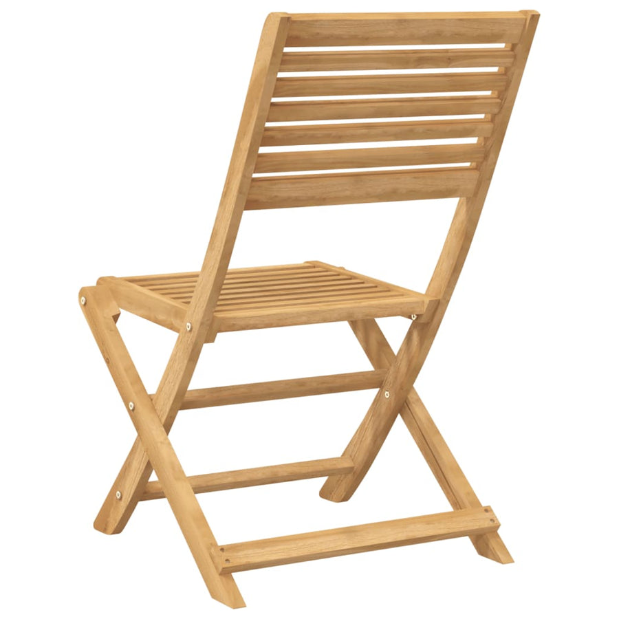 Tuinstoelen 4 St Inklapbaar 48,5X61,5X87 Cm Massief Acaciahout