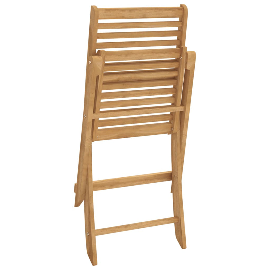 Tuinstoelen 4 St Inklapbaar 48,5X61,5X87 Cm Massief Acaciahout