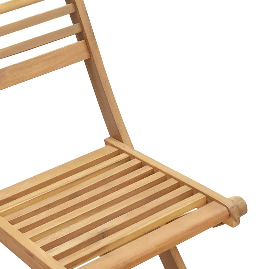 Tuinstoelen 4 St Inklapbaar 48,5X61,5X87 Cm Massief Acaciahout