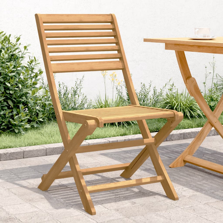 Tuinstoelen 4 St Inklapbaar 48,5X61,5X87 Cm Massief Acaciahout