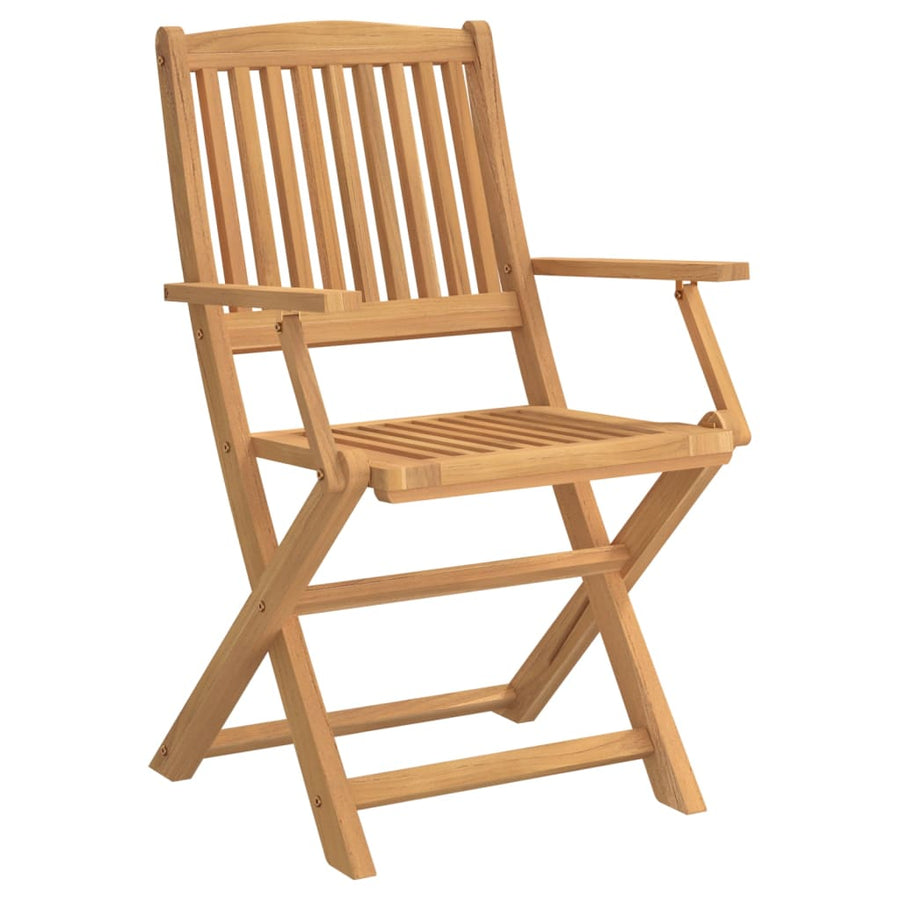 Tuinstoelen 2 St Inklapbaar 58X54,5X90 Cm Massief Acaciahout