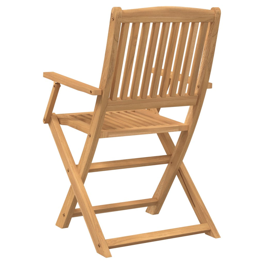 Tuinstoelen 2 St Inklapbaar 58X54,5X90 Cm Massief Acaciahout