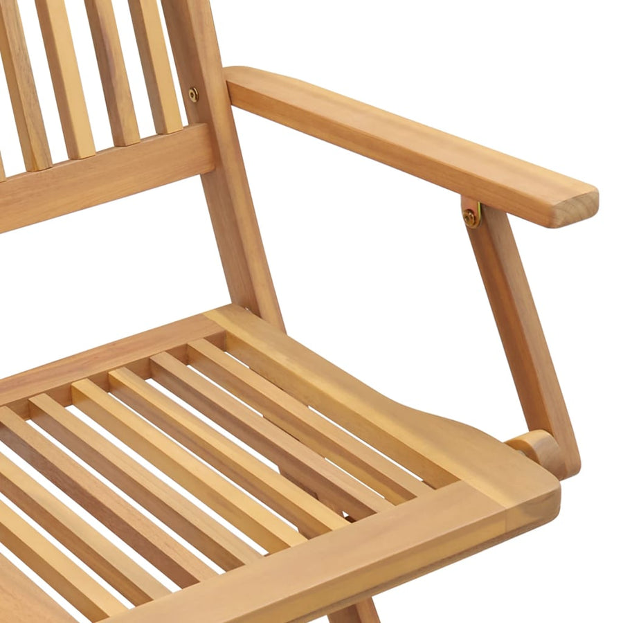 Tuinstoelen 2 St Inklapbaar 58X54,5X90 Cm Massief Acaciahout