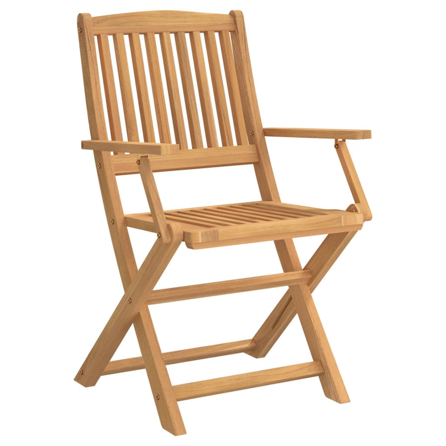 Tuinstoelen 4 St Inklapbaar 57,5X54,5X90 Cm Massief Acaciahout