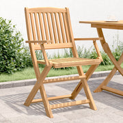 Garden chairs 4 pcs foldable 54x61x88 cm solid acacia wood