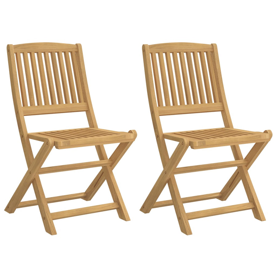 Tuinstoelen 2 st inklapbaar 57x48,5x90 cm massief acaciahout