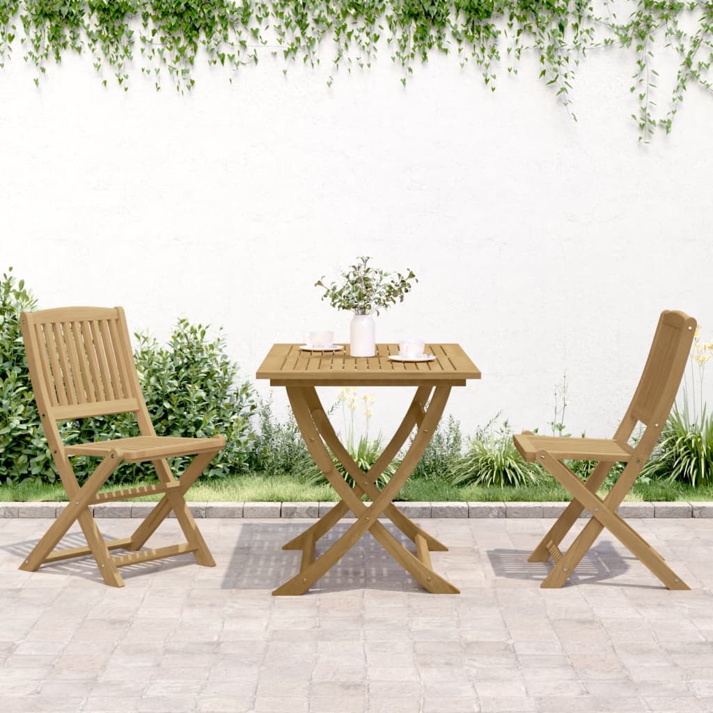 Tuinstoelen 2 st inklapbaar 57x48,5x90 cm massief acaciahout