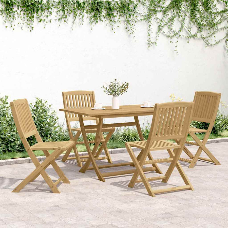 Tuinstoelen Inklapbaar 57X49X90 Cm Massief Acaciahout 4