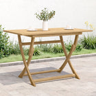 Folding Garden Table Solid Acacia Wood 120 x 70 x 75 cm