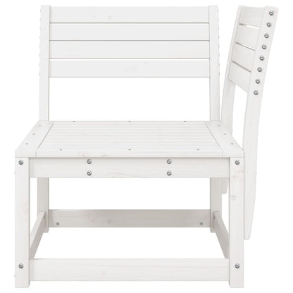 Tuinhoekbank 73X73X78 Cm Massief Grenenhout Wit