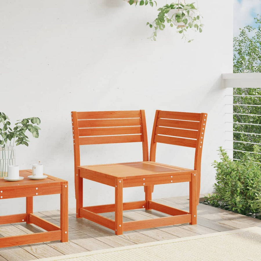 Tuinhoekbank 73X73X78 Cm Massief Grenenhout Wasbruin
