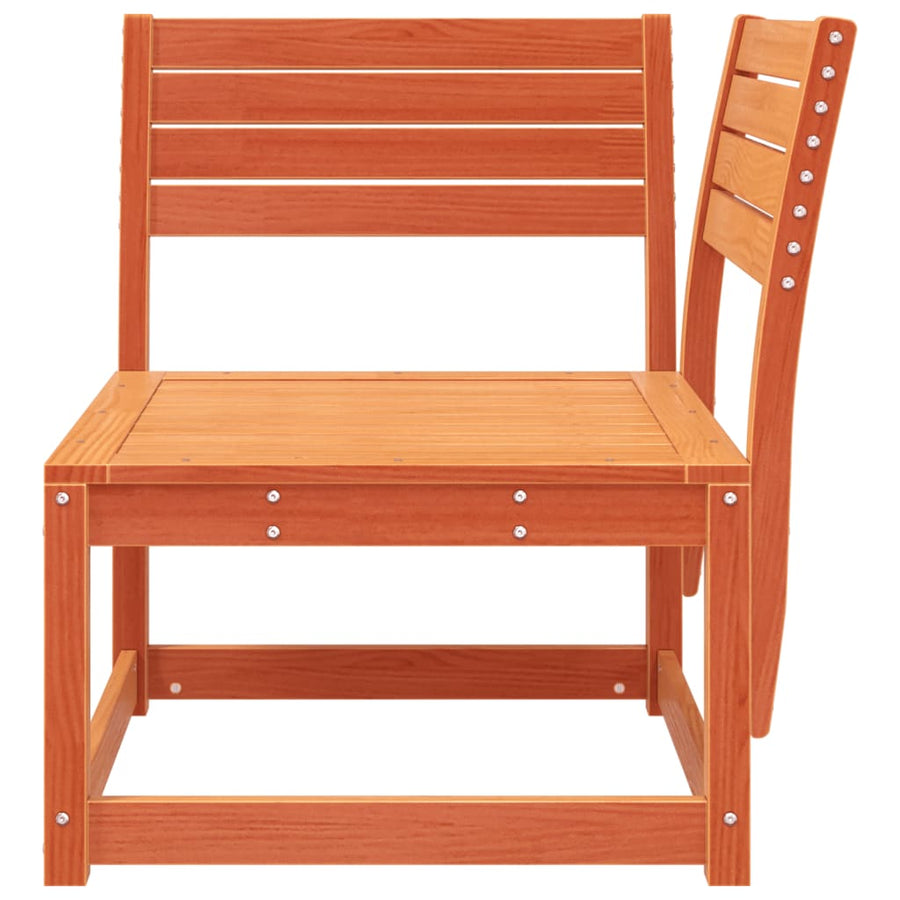 Tuinhoekbank 73X73X78 Cm Massief Grenenhout Wasbruin