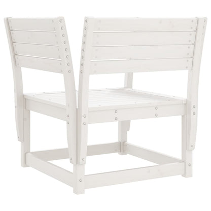 Tuinstoel Massief Grenenhout Wit