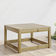 Tuinvoetenbank 63.5x63.5x38 cm geïmpregneerd grenenhout