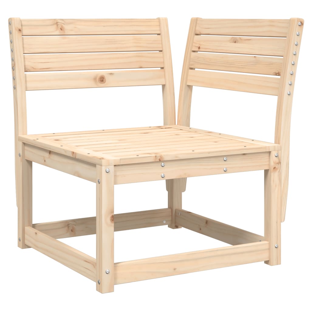 Tuinhoekbank Met Kussens 73X73X78 Cm Massief Grenenhout