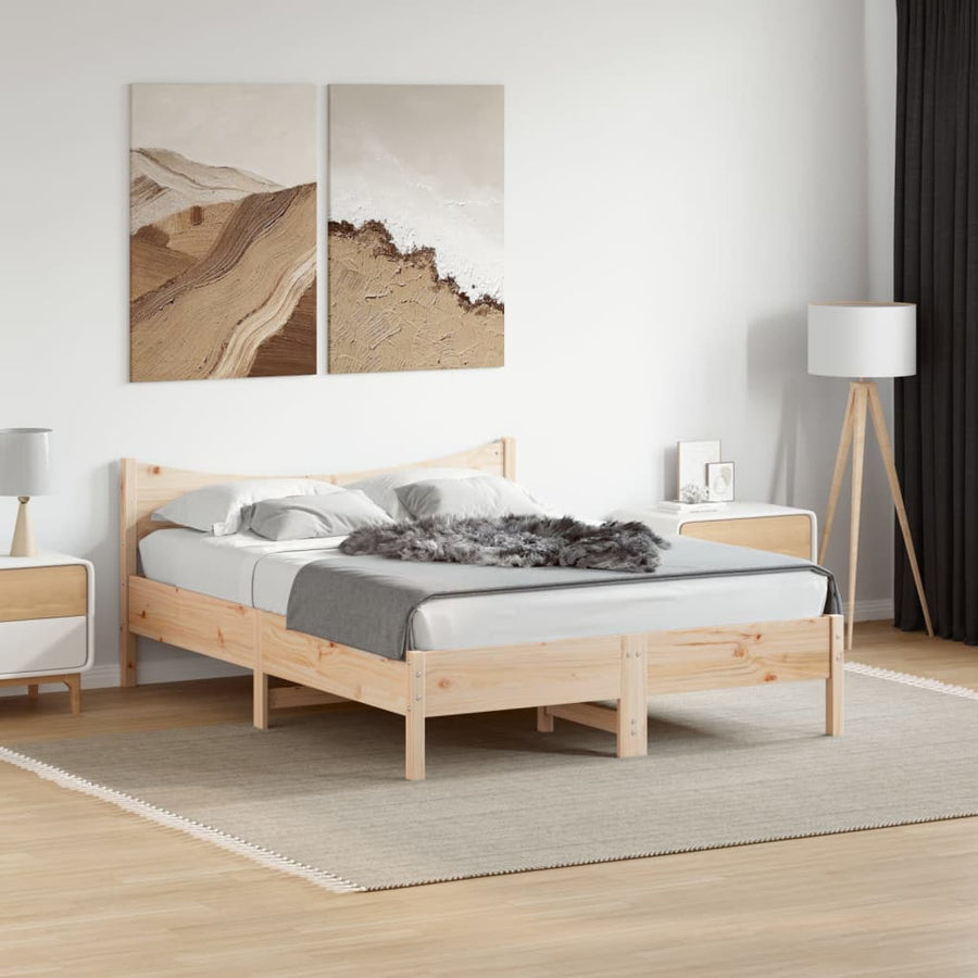 Bedframe Massief Grenenhout 120X200 Cm