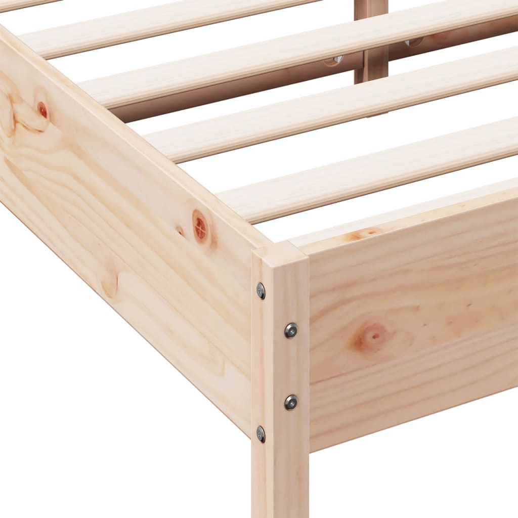 Bedframe Massief Grenenhout 120X200 Cm