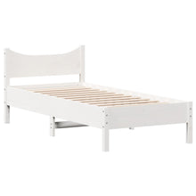 Bedframe massief grenenhout wit 90x200 cm 90 x 200 cm Wit