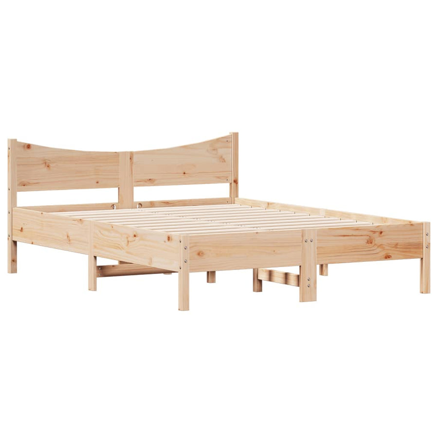 Bedframe Massief Grenenhout 140X190 Cm