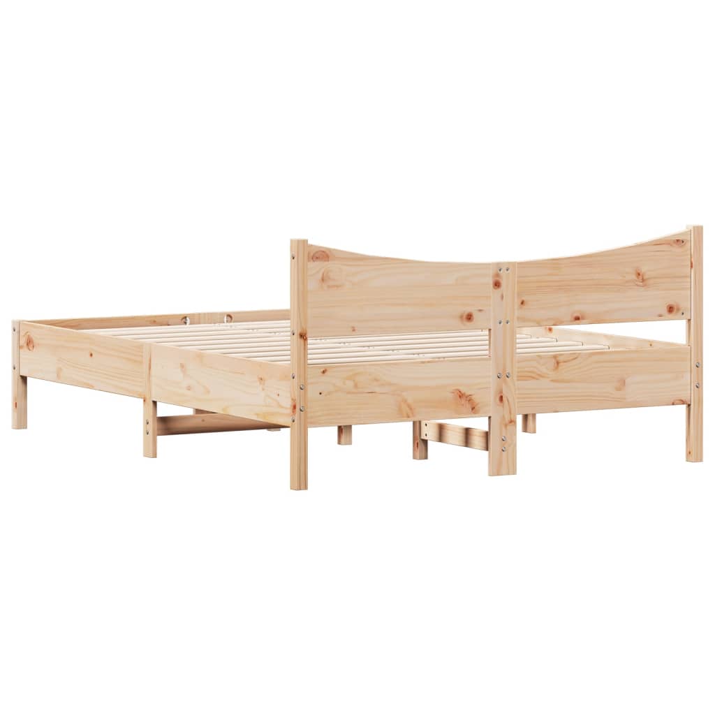Bedframe Massief Grenenhout 140X190 Cm