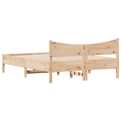 Bedframe Massief Grenenhout 140X190 Cm