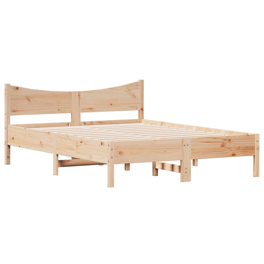 Bedframe Massief Grenenhout 120 X 190 Cm