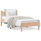 Bedframe massief grenenhout 75x190 cm naturel