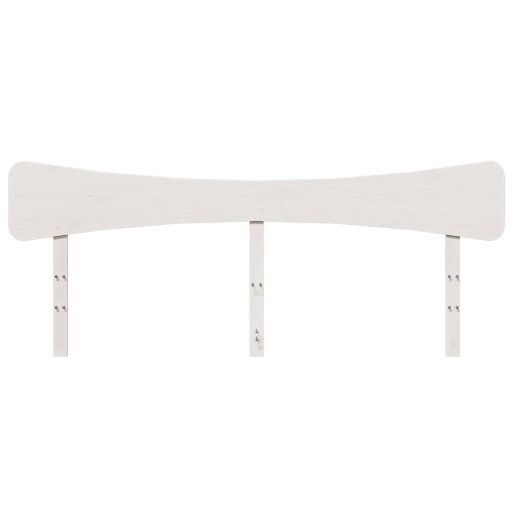 Hoofdbord 200 cm massief grenenhout wit
