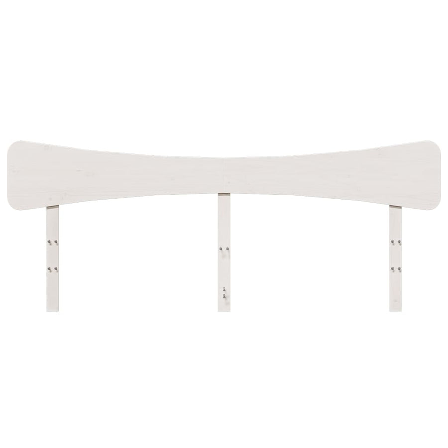 Hoofdbord 200 cm massief grenenhout wit