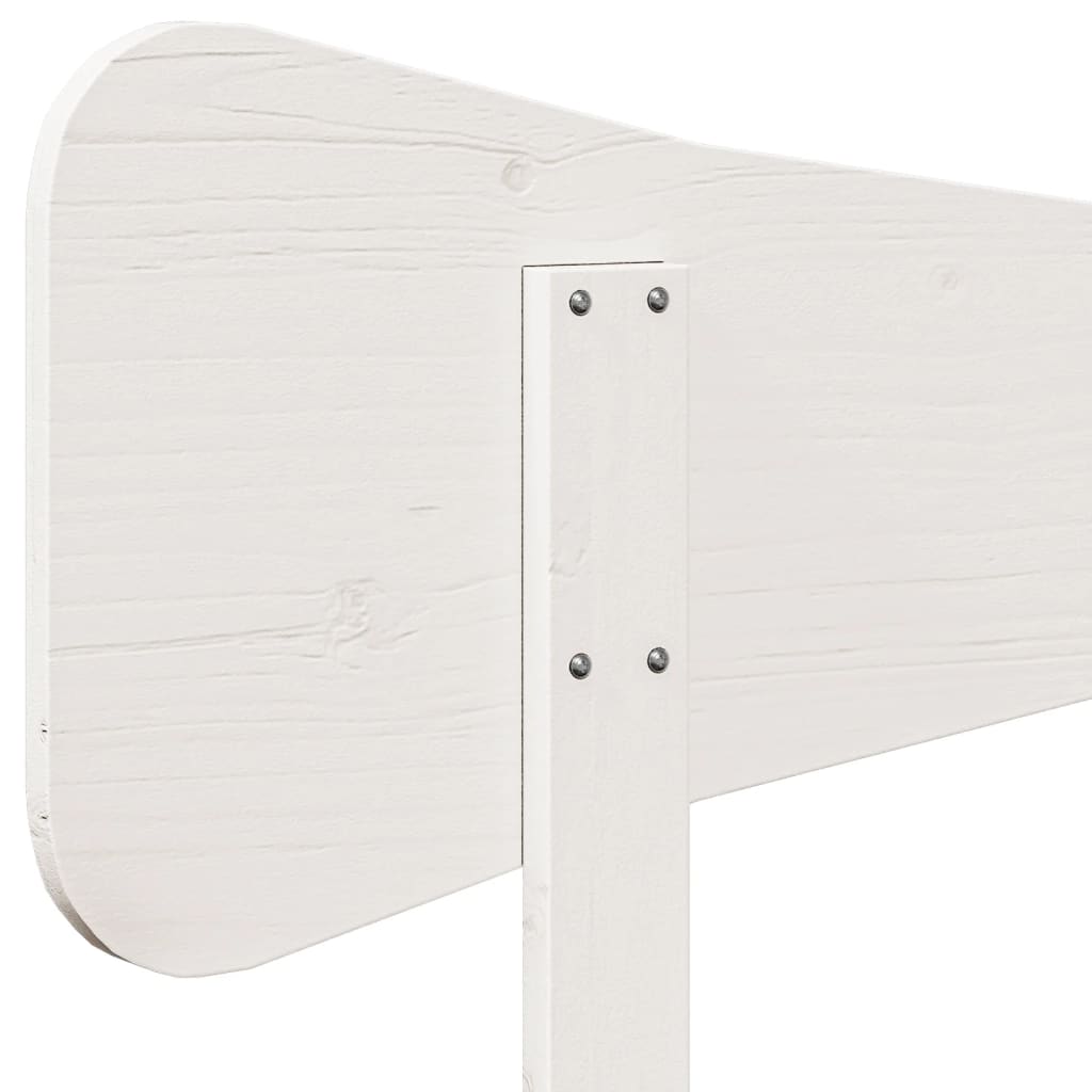 Hoofdbord 200 cm massief grenenhout wit