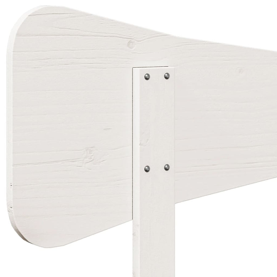 Hoofdbord 200 cm massief grenenhout wit